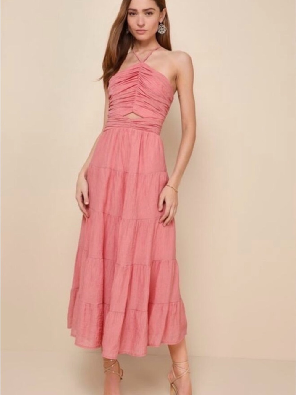 Lulus Rusty Rose Dress